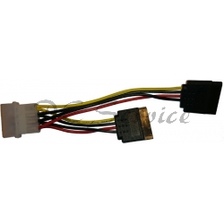 kabel zasilający / przejściówka HDD 2xSATA 1x molex