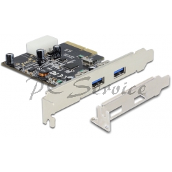 Kontroler PCI-Express 2x USB 3.1 Gen 2 Typ-A (zwykły+niski profil śledzia)