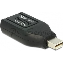 Adapter Delock DisplayPort Mini - HDMI czarny