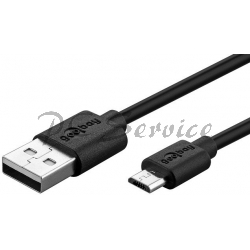 Kabel USB 2.0 GOOBAY USB-USB MICRO 1m Hi-Speed do synchronizacji i ładowania