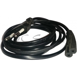 kabel zasilający / sieciowy 230V 2x0,75mm2   (EU Type C / C7)