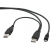 Kabel USB Y 2.0 do dysków zew. 0.9m   (mini "Canon")