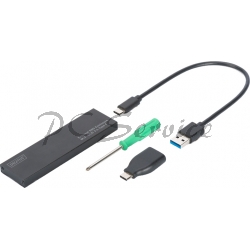 zewnętrzna obudowa / ramka na dysk SSD M2 (typ SATA) - USB 3.1 Typ C