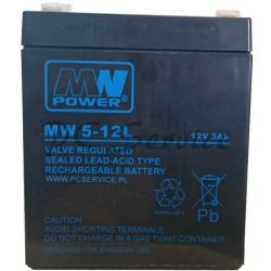 Akumulator MW Power typ MW 5-12L 5Ah 12V