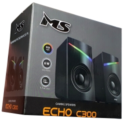 GŁOŚNIKI MS ECHO C300 2.0 6W RGB LED USB