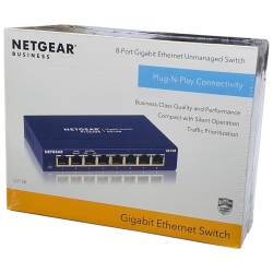 SWITCH NETGEAR 8p GS108GE (8x10/100/1000Mbit)
