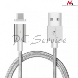 Magnetyczny kabel USB micro-USB  SILVER MCE160