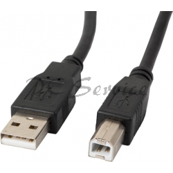 Kabel USB 2.0 A-B 1.8m, rdzeń ferrytowy