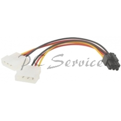 adapter / kabel zasilający 2x molex - 1x VGA PCI-Ex 6pin