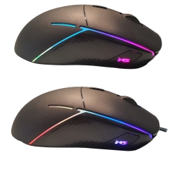 MYSZ GAMINGOWA MS NEMESIS C375 7200DPI 5P RGB PRZEWODOWA Z PODKŁADKĄ