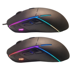 MYSZ GAMINGOWA MS NEMESIS C375 7200DPI 5P RGB PRZEWODOWA Z PODKŁADKĄ