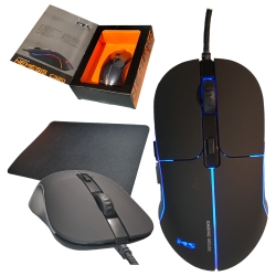 MYSZ MS NEMESIS C320 6400DPI 7P LED GAMING 6400dpi Z PODKŁADKĄ KABEL W OPLOCIE