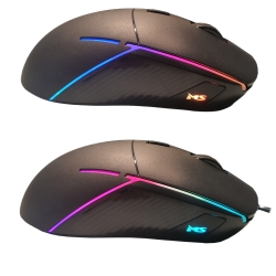 MYSZ GAMINGOWA MS NEMESIS C375 7200DPI 5P RGB PRZEWODOWA Z PODKŁADKĄ